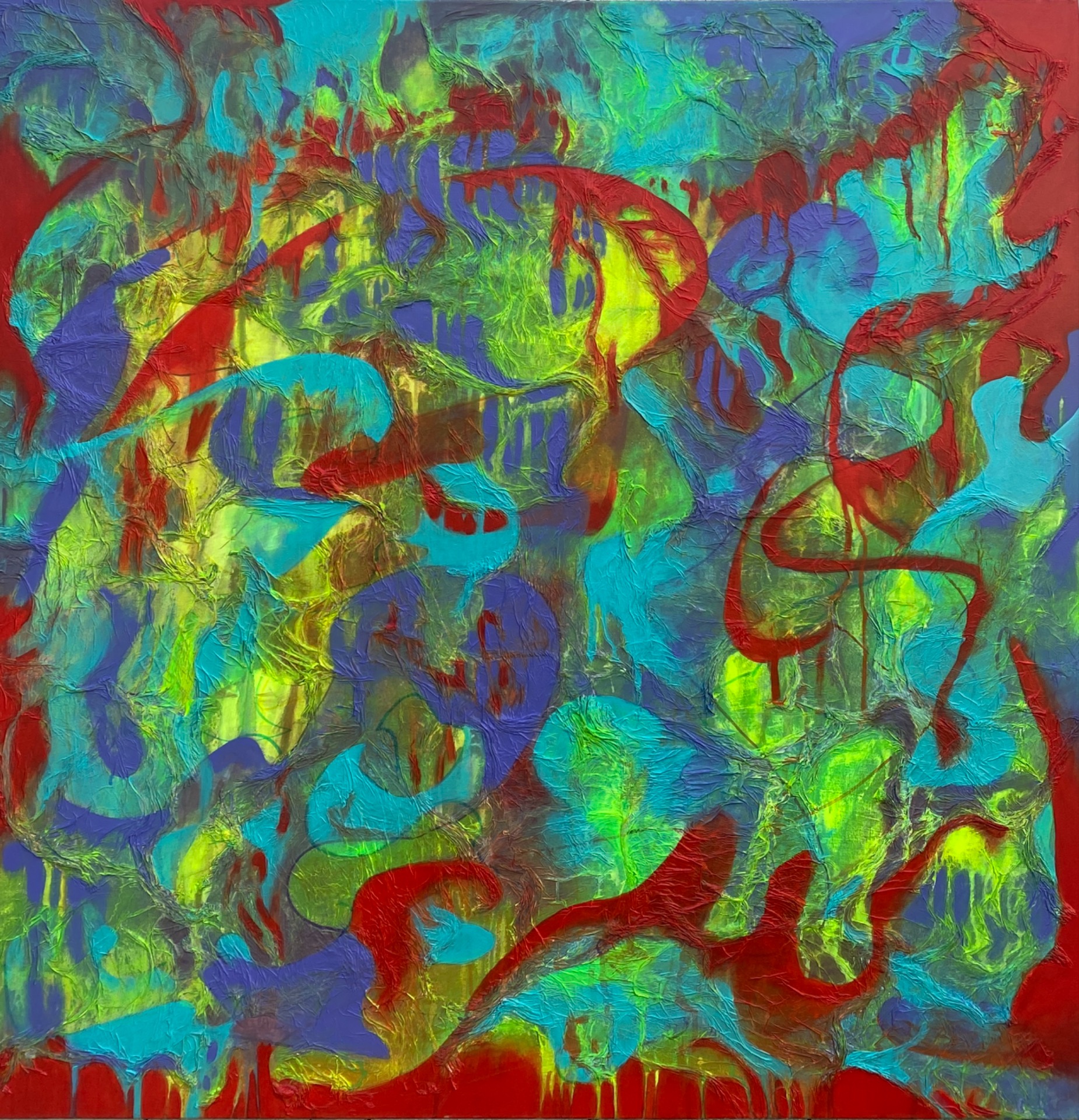 acryl mixed media 100-100 Just feelings 2 (2026)